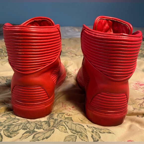 Balenciaga Cambure Panelled Leather High Top Sneakers - Picture 11 of 13